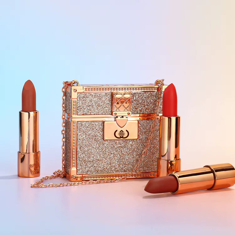 3 PIECE LUXURY CHAIN BAG MATTE LIPSTICK SET (AVAILABLE FOR PRE-ORDER)